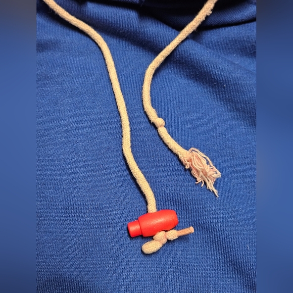 Vintage 90s Chicago Cubs Starter Hoodie Pullover Size L Sweatshirt MLB Blue Red - Picture 8 of 16